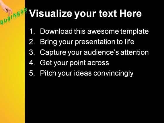 Business Success People PowerPoint Template 1010