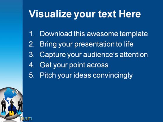 Business Team People PowerPoint Template 1010