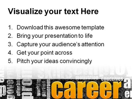 Career Business Future PowerPoint Template 1110