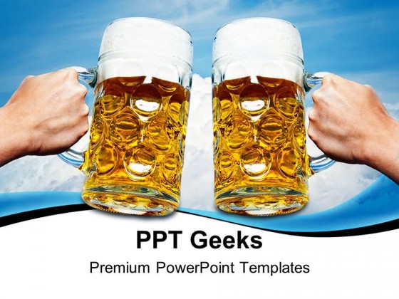 Celebrate Beers Festival PowerPoint Templates And PowerPoint Backgrounds 0411