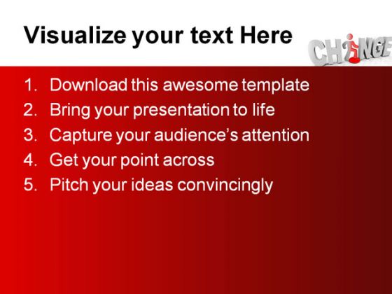 Change People PowerPoint Template 1010