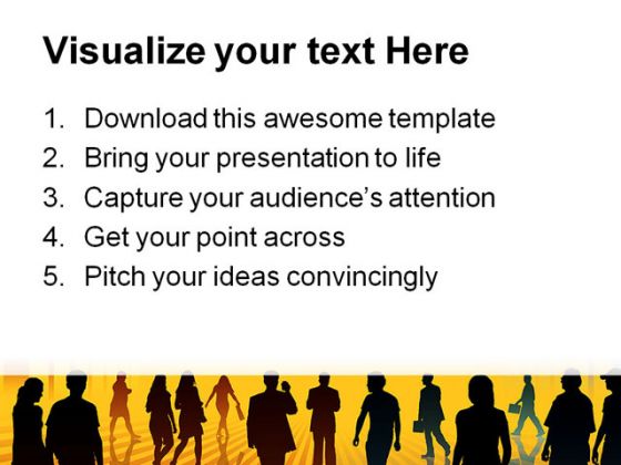 Changing World Business PowerPoint Template 0810
