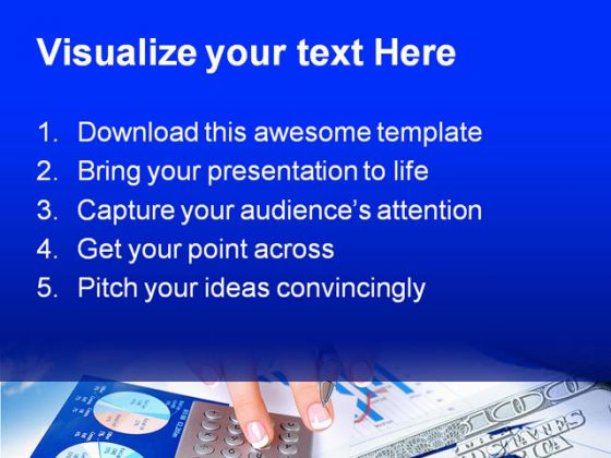 Charts Business PowerPoint Template 1010