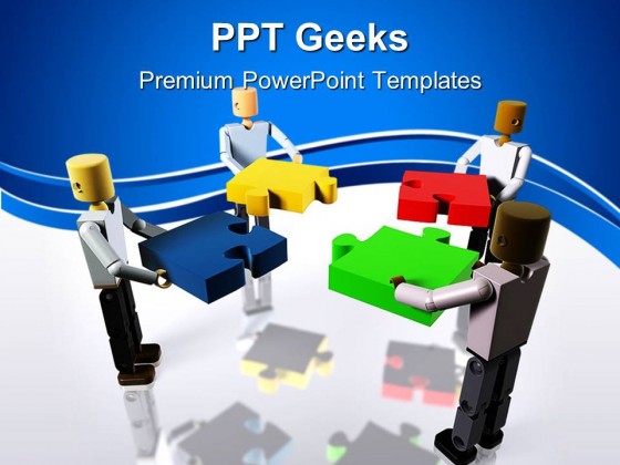 Collaborating To Build Business PowerPoint Templates And PowerPoint Backgrounds 0411