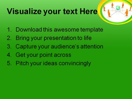 Communication Concept People PowerPoint Template 1110