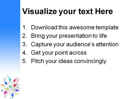 Communication People PowerPoint Template 1010