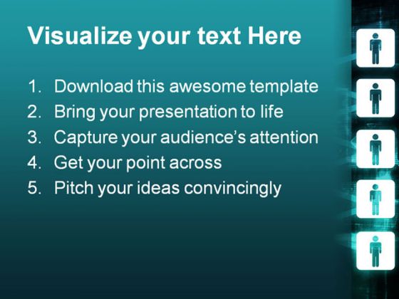 Connect People PowerPoint Template 0810