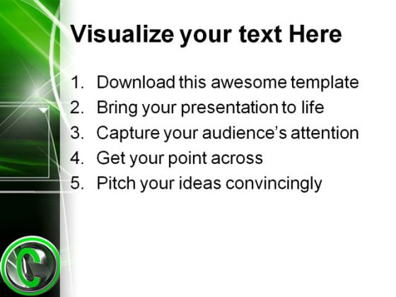 Copy Right Business PowerPoint Template 1110