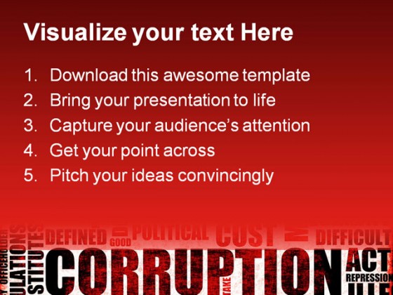 Corruption Business PowerPoint Templates And PowerPoint Backgrounds 0411