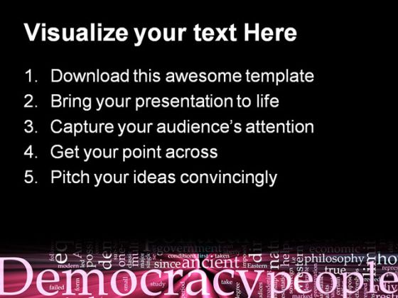 Democracy People Government PowerPoint Backgrounds And Templates 1210