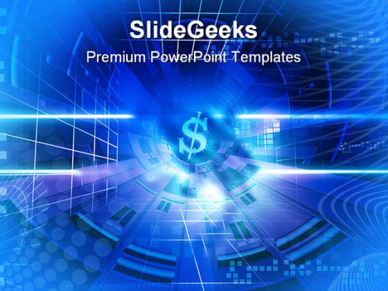 Dollar Sign Business PowerPoint Backgrounds And Templates 1210