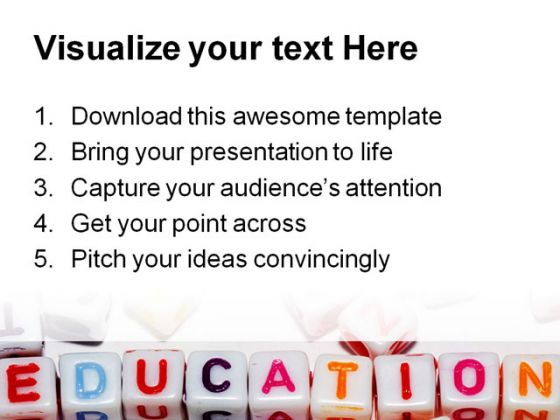 Education Abstract PowerPoint Template 1110