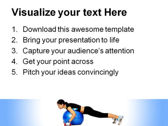 Excercise Health PowerPoint Template 0610
