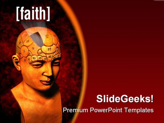 Faith People PowerPoint Template 0610