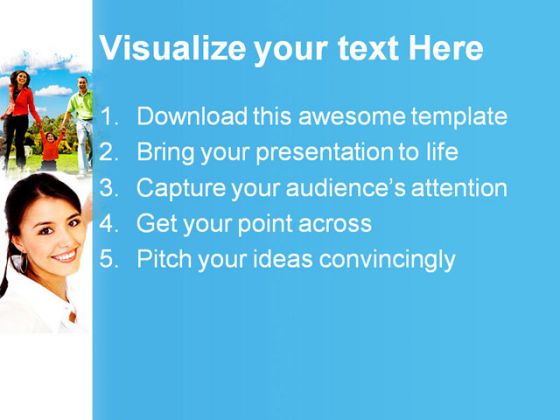 Family People PowerPoint Template 0810