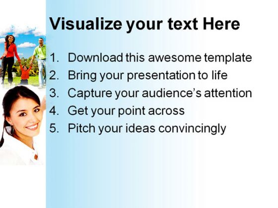 Family People PowerPoint Template 0810