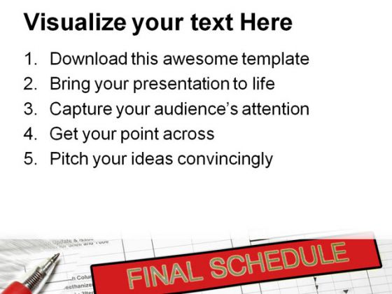 Final Schedule Business PowerPoint Background And Template 1210