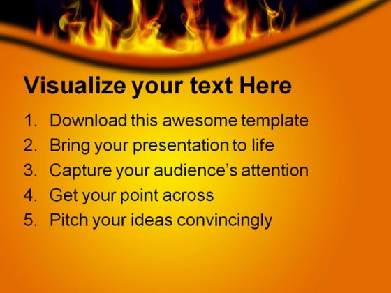 Fire Flames Abstract PowerPoint Templates And PowerPoint Backgrounds 0411