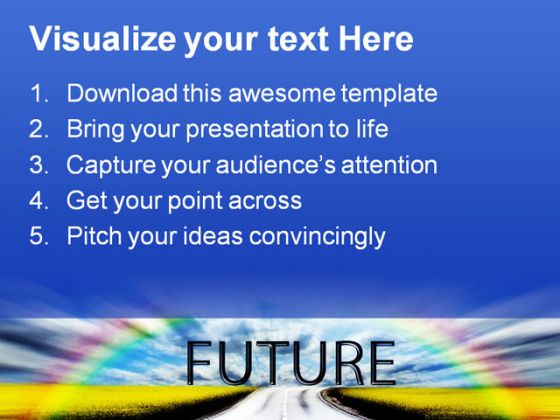 Future Nature PowerPoint Template 0510