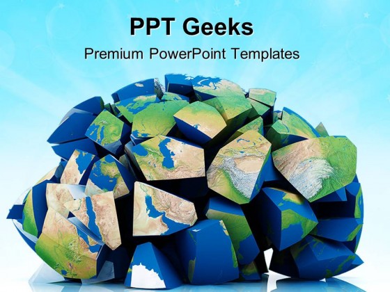 Global Destruction Earth PowerPoint Templates And PowerPoint Backgrounds 0411