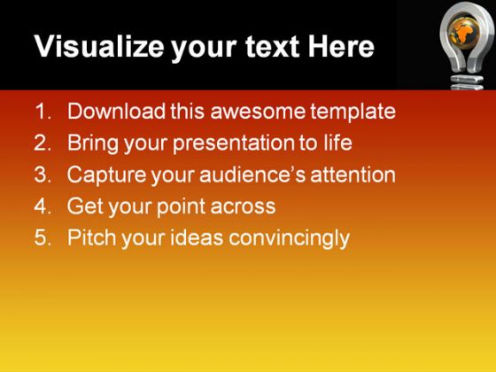 Global Ideas Future PowerPoint Template 1110