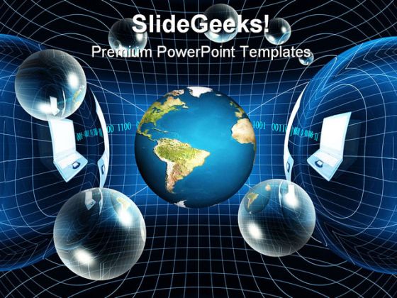 Global Network Science PowerPoint Template 1110