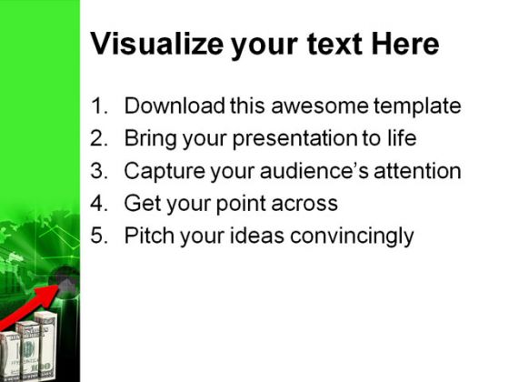 Graph Business PowerPoint Template 1010