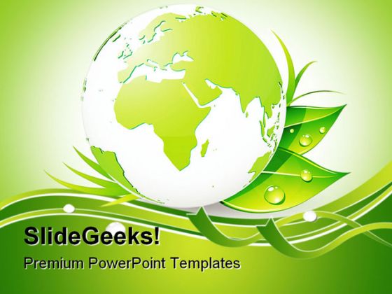 Green Earth Nature PowerPoint Background And Template 1210