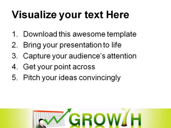 Growth Business PowerPoint Backgrounds And Templates 1210