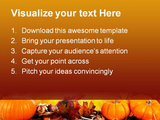Halloween Border Nature PowerPoint Template 1010