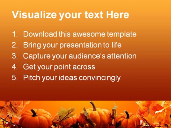 Halloween Nature Abstract PowerPoint Template 0610