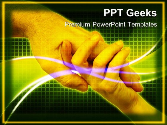 Handshake Abstract PowerPoint Templates And PowerPoint Backgrounds 0411