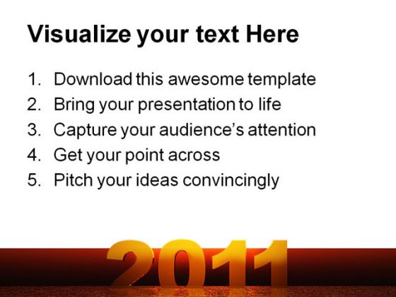 Happy New Year03 Festival PowerPoint Template 1010