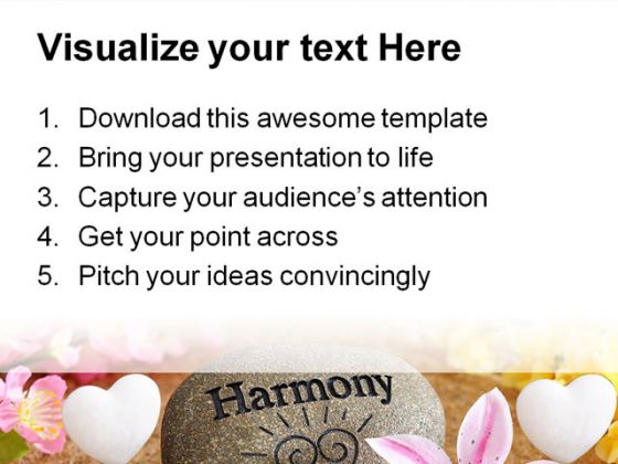 Harmony Spa Beauty PowerPoint Template 0810