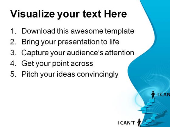 I Can Business PowerPoint Template 0510
