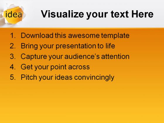 Idea01 Business PowerPoint Template 0810