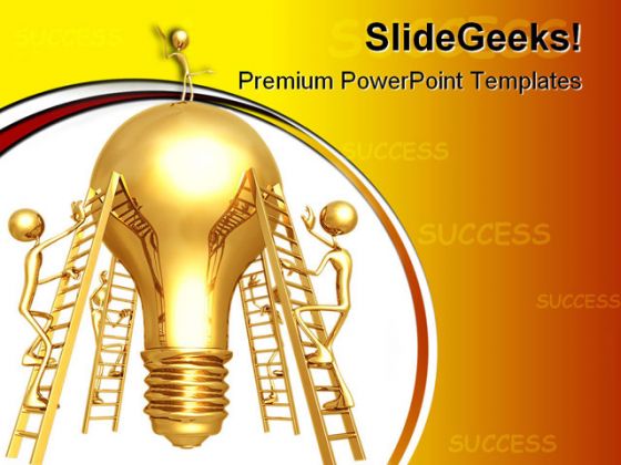 Idea Climb On People Business PowerPoint Backgrounds And Templates 1210