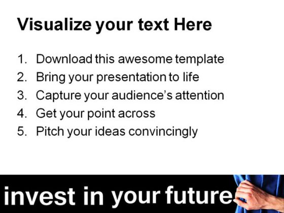 Investment Business PowerPoint Template 0810
