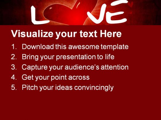 Love01 Wedding PowerPoint Template 0610