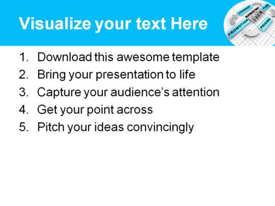 Marketing Mix Business PowerPoint Template 0510