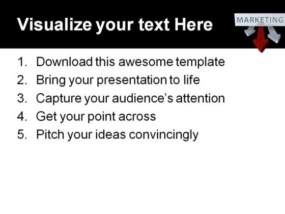 Marketing Target PowerPoint Template 0610