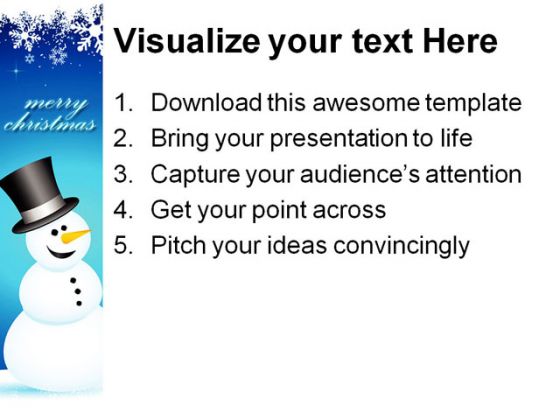 Merry Christmas01 Holidays PowerPoint Template 1010