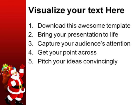 Merry Christmas02 Holidays PowerPoint Template 1010
