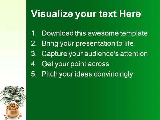 Money Tree Business PowerPoint Template 1110