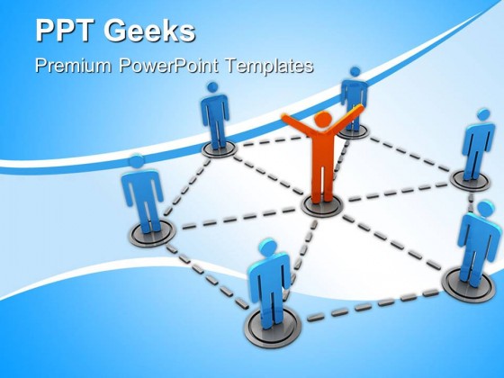Networking Leadership PowerPoint Templates And PowerPoint Backgrounds 0411