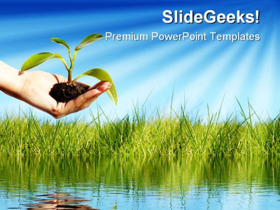 Green Design Tree  Free PPT Grounds and Powerpoint Template
