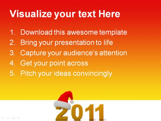 New Year02 Celebration PowerPoint Template 1010