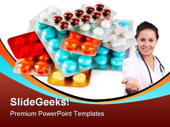 Packs Of Pills Medical PowerPoint Background And Template 1210