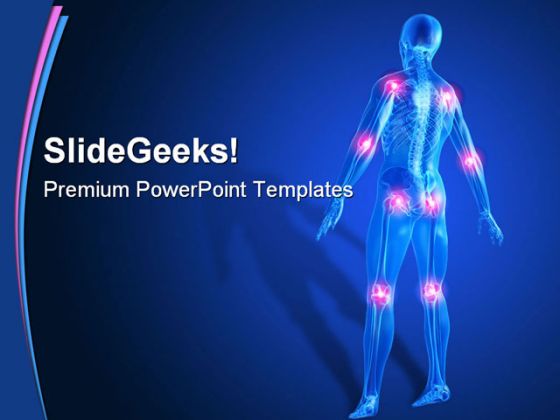 Painful Joints01 Medical PowerPoint Template 0610