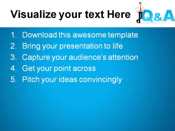 Qa People PowerPoint Template 0910